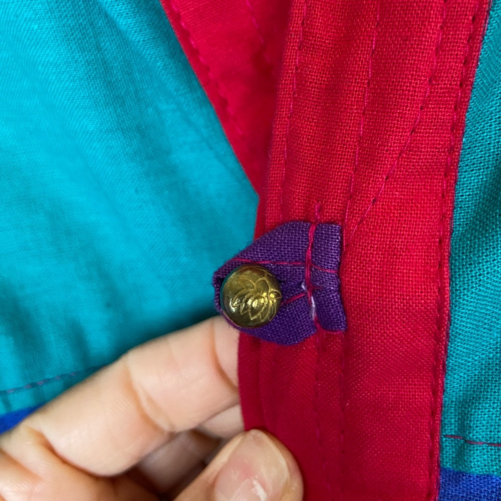 Cheppu Women's Patchwork Color Block Jacket Xl Ar… - image 7